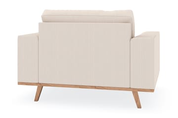 Copenhagen Fåtölj med fotpall - Ljusbeige - Möbler - Fåtölj & stolar - Fåtölj