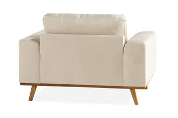 Copenhagen Fåtölj Sammet - Beige - Möbler - Fåtölj & stolar - Fåtölj - Sammetsfåtölj