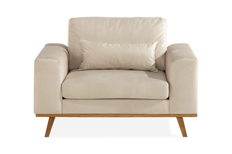 Copenhagen Fåtölj Sammet - Beige - Möbler - Fåtölj & stolar - Fåtölj - Sammetsfåtölj