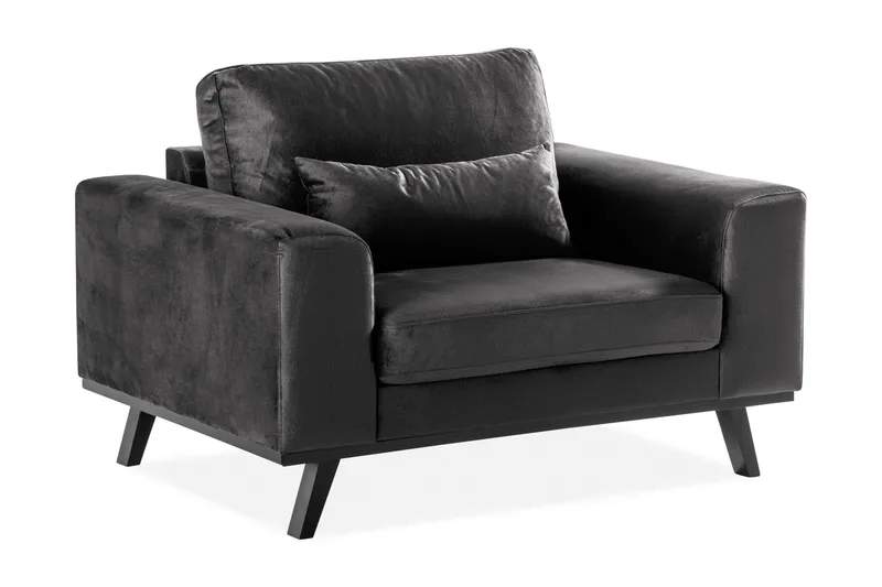 Copenhagen Sammetsfåtölj - Grå - Möbler - Fåtölj & stolar - Fåtölj - Sammetsfåtölj