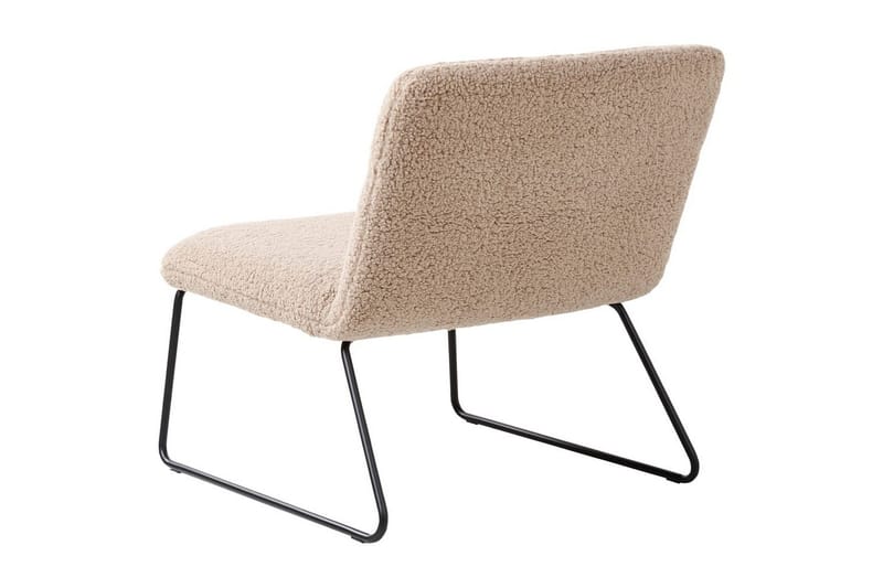 Fåtölj Cotulla - Beige, svart/Bouclé - Möbler - Fåtölj & stolar - Fåtölj