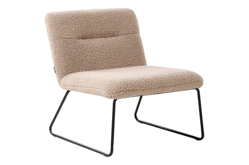 Fåtölj Cotulla - Beige, svart/Bouclé - Möbler - Fåtölj & stolar - Fåtölj