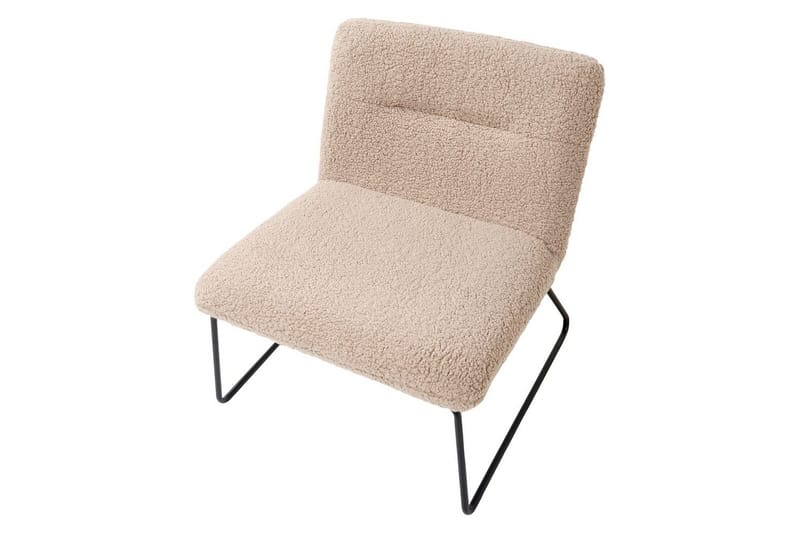 Fåtölj Cotulla - Beige, svart/Bouclé - Möbler - Fåtölj & stolar - Fåtölj