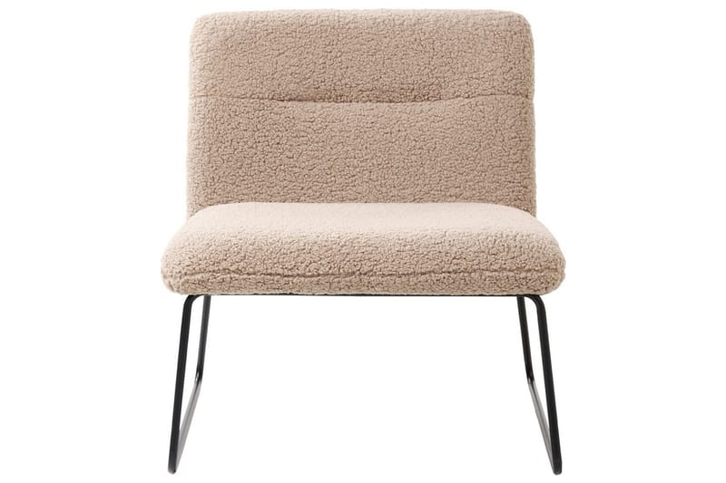 Fåtölj Cotulla - Beige, svart/Bouclé - Möbler - Fåtölj & stolar - Fåtölj