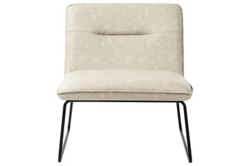 Fåtölj Cotulla - Beige/Konstläder - Möbler - Fåtölj & stolar - Fåtölj