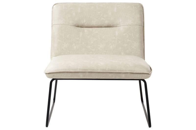 Fåtölj Cotulla - Beige/Konstläder - Möbler - Fåtölj & stolar - Fåtölj