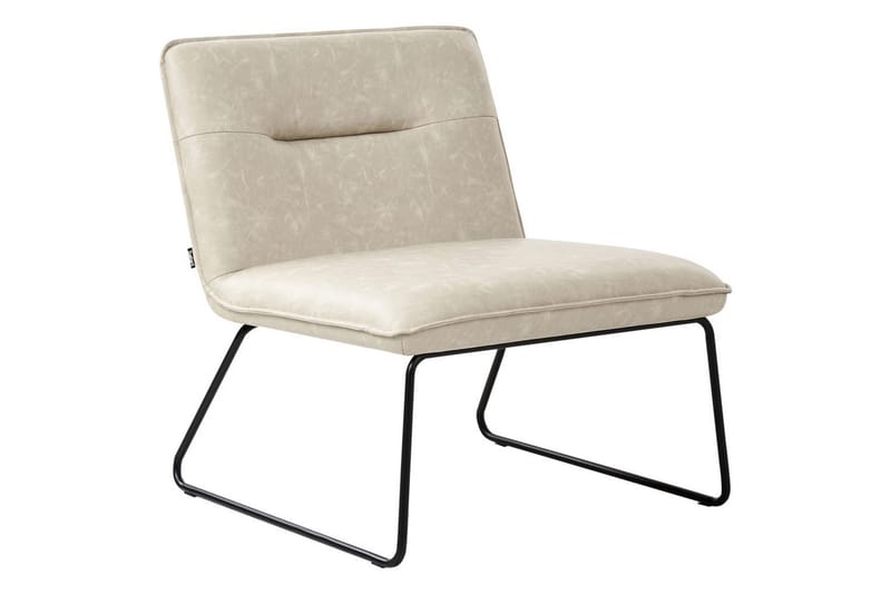 Fåtölj Cotulla - Beige/Konstläder - Möbler - Fåtölj & stolar - Fåtölj