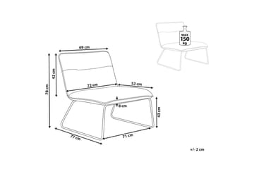 Fåtölj Cotulla - Beige/Konstläder - Möbler - Fåtölj & stolar - Fåtölj