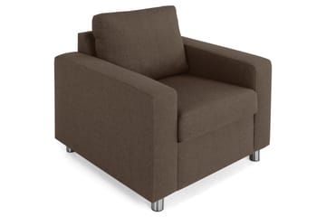 Metall,Runda Metallben - Brun