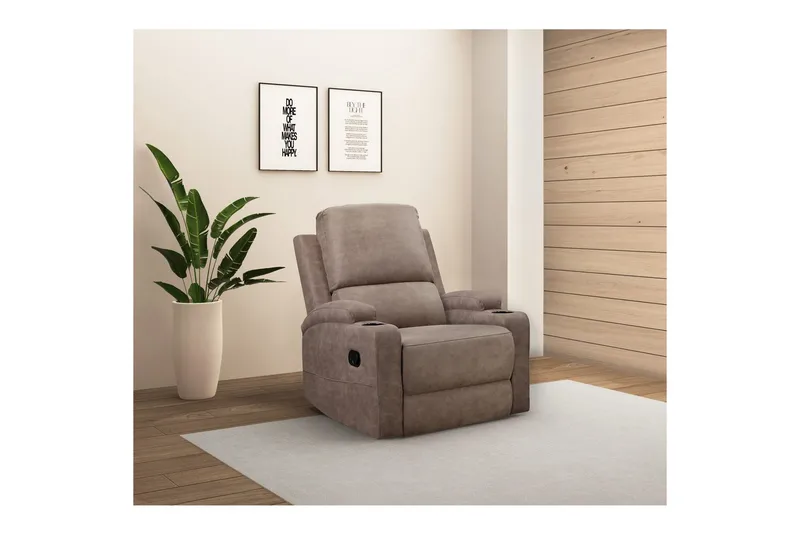 Dallas Liggfåtölj - Grå - Möbler - Fåtölj & stolar - Fåtölj - Liggfåtölj