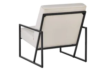 Fåtölj Delary - Beige, svart - Möbler - Fåtölj & stolar - Fåtölj