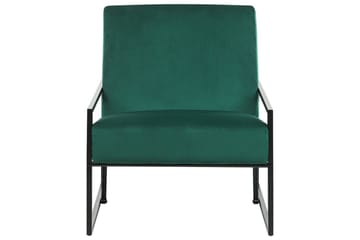 Fåtölj Delary - Grön, Svart - Möbler - Fåtölj & stolar - Fåtölj