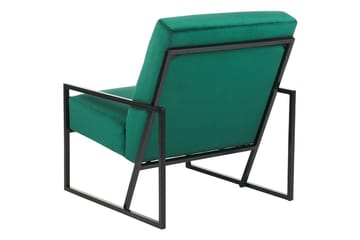 Fåtölj Delary - Grön, Svart - Möbler - Fåtölj & stolar - Fåtölj