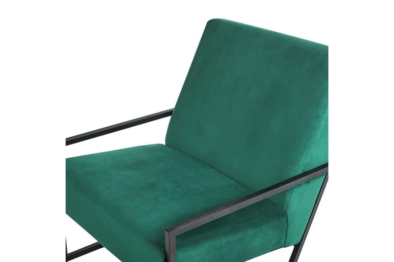 Fåtölj Delary - Grön, Svart - Möbler - Fåtölj & stolar - Fåtölj