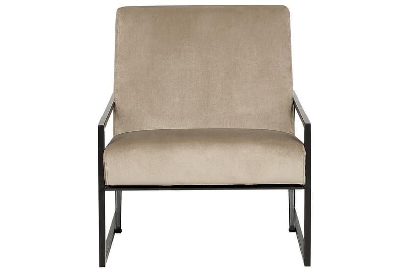 Fåtölj Delary - Taupe, svart - Möbler - Fåtölj & stolar - Fåtölj