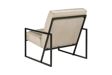 Fåtölj Delary - Taupe, svart - Möbler - Fåtölj & stolar - Fåtölj