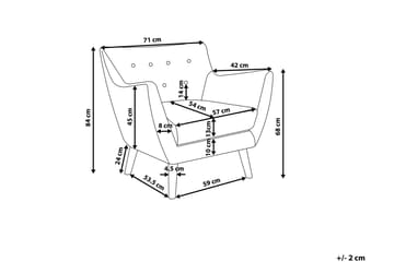 Drammen Fåtölj - Grå - Möbler - Fåtölj & stolar - Fåtölj