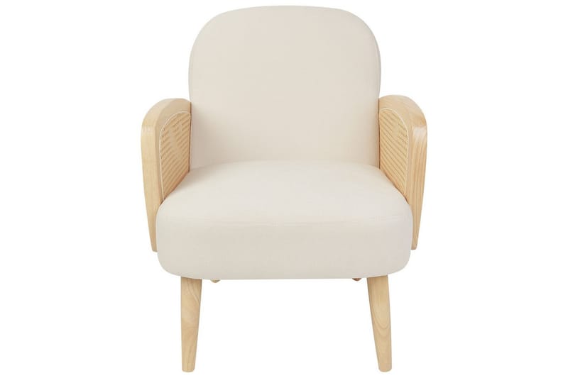 Fåtölj Dvenberg - Beige, ljust trä - Möbler - Fåtölj & stolar - Fåtölj