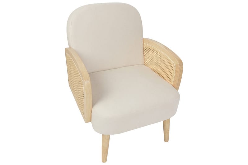 F�åtölj Dvenberg - Beige, ljust trä - Möbler - Fåtölj & stolar - Fåtölj