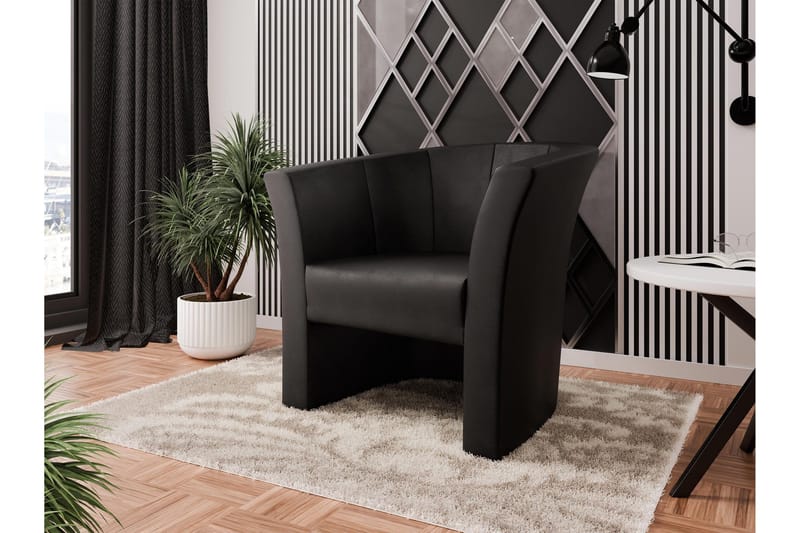 Dynir Clubfåtölj - Svart - Möbler - Fåtölj & stolar - Fåtölj - Clubfåtölj