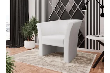 Dynir Clubfåtölj - Vit - Möbler - Fåtölj & stolar - Fåtölj - Clubfåtölj