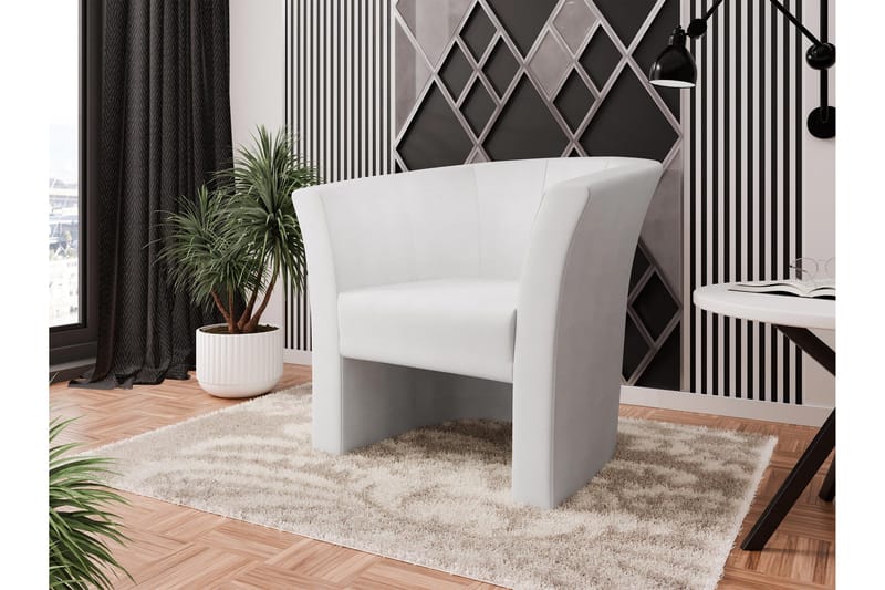 Dynir Clubfåtölj - Vit - Möbler - Fåtölj & stolar - Fåtölj - Clubfåtölj