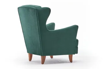 Edgara Fåtölj - Sammet/Grön/Natur - Möbler - Fåtölj & stolar - Fåtölj - Sammetsfåtölj
