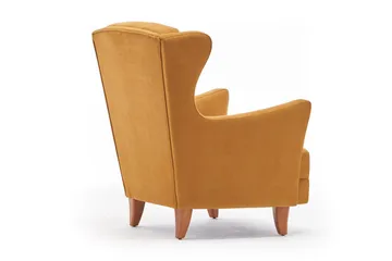 Edgara Fåtölj - Sammet/Guld/Natur - Möbler - Fåtölj & stolar - Fåtölj - Sammetsfåtölj