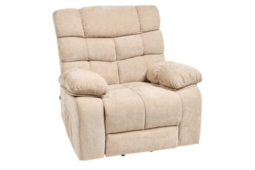 Elektrisk reclinerfåtölj Ares Beige - Beige - Möbler - Fåtölj & stolar - Fåtölj - Liggfåtölj