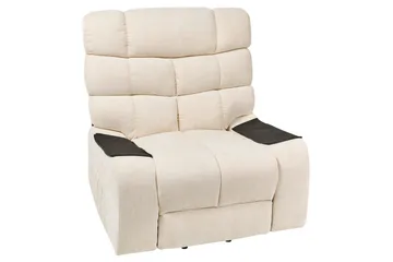 Elektrisk reclinerfåtölj Ares Ljusbeige - Ljusbeige - Möbler - Fåtölj & stolar - Fåtölj - Biofåtölj & reclinerfåtölj