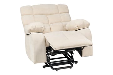 Elektrisk reclinerfåtölj Ares Ljusbeige - Ljusbeige - Möbler - Fåtölj & stolar - Fåtölj - Liggfåtölj