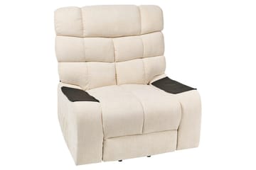 Elektrisk reclinerfåtölj Ares Ljusbeige - Ljusbeige - Möbler - Fåtölj & stolar - Fåtölj - Liggfåtölj