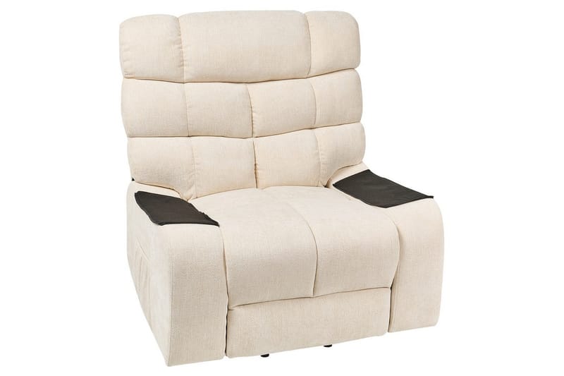 Elektrisk reclinerfåtölj Ares Ljusbeige - Ljusbeige - Möbler - Fåtölj & stolar - Fåtölj - Liggfåtölj