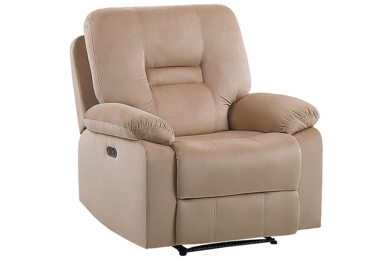 Elektrisk reclinerfåtölj Bergen Beige - Beige - Möbler - Fåtölj & stolar - Fåtölj - Liggfåtölj