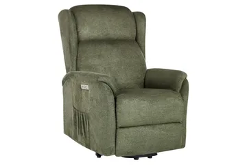 Elektrisk reclinerfåtölj Elegy Grön - Grön - Möbler - Fåtölj & stolar - Fåtölj - Biofåtölj & reclinerfåtölj