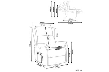 Elektrisk reclinerfåtölj Elegy - Tuape - Möbler - Fåtölj & stolar - Fåtölj - Liggfåtölj