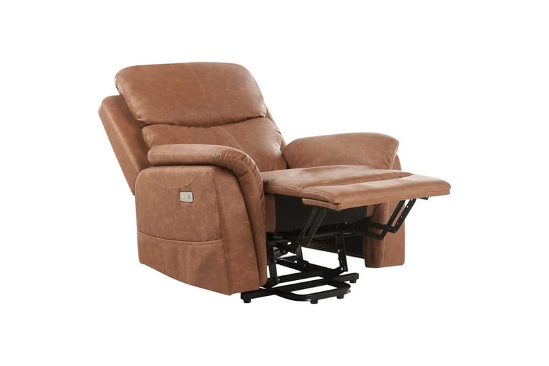 Elektrisk reclinerfåtölj Glorie Brun - Brun - Möbler - Fåtölj & stolar - Fåtölj - Massagestol & massagefåtölj