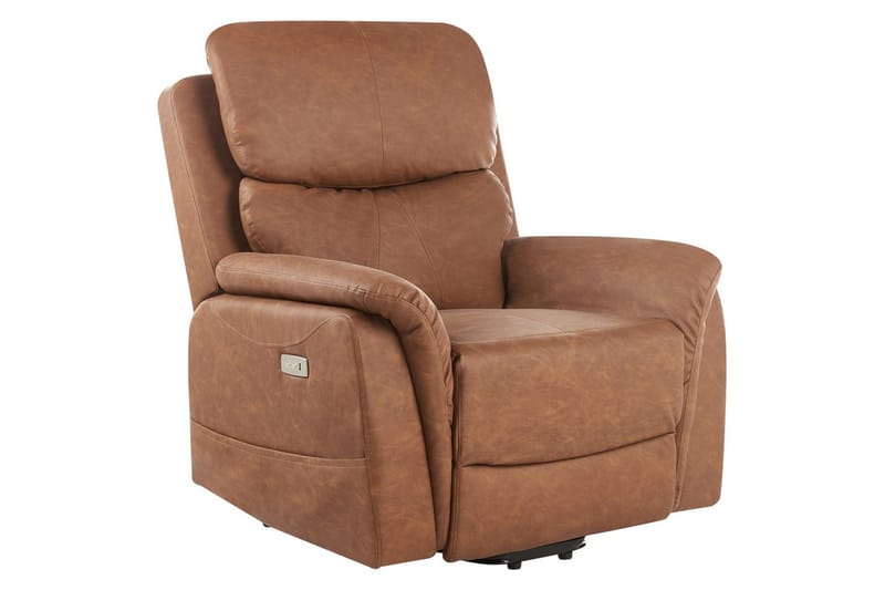 Elektrisk reclinerfåtölj Glorie Brun - Brun - Möbler - Fåtölj & stolar - Fåtölj - Massagestol & massagefåtölj