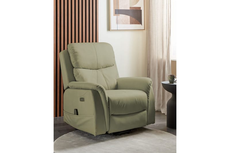Elektrisk reclinerfåtölj Glorie Grön - Grön - Möbler - Fåtölj & stolar - Fåtölj - Massagestol & massagefåtölj