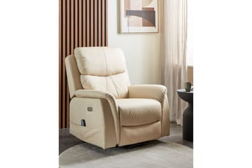 Elektrisk reclinerfåtölj Glorie Vit - Vit - Möbler - Fåtölj & stolar - Fåtölj - Massagestol & massagefåtölj
