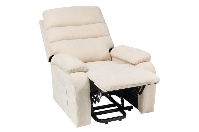 Elektrisk reclinerfåtölj Rise Ljusbeige - Ljusbeige - Möbler - Fåtölj & stolar - Fåtölj - Liggfåtölj