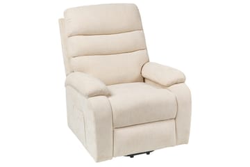 Elektrisk reclinerfåtölj Rise Ljusbeige - Ljusbeige - Möbler - Fåtölj & stolar - Fåtölj - Liggfåtölj