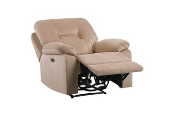 Elektrisk reclinerfåtölj Rovik Beige - Beige - Möbler - Fåtölj & stolar - Fåtölj - Biofåtölj & reclinerfåtölj