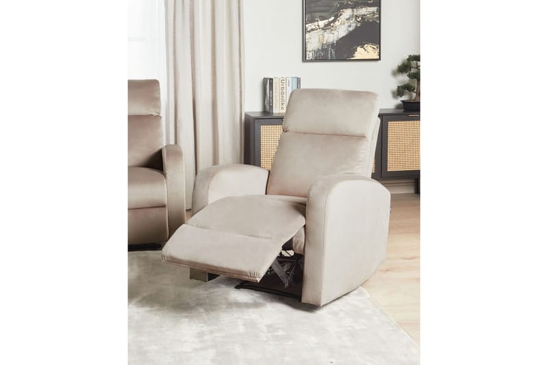 Elektrisk reclinerfåtölj Verdal Elektrisk Beige - Beige - Möbler - Fåtölj & stolar - Fåtölj - Liggfåtölj