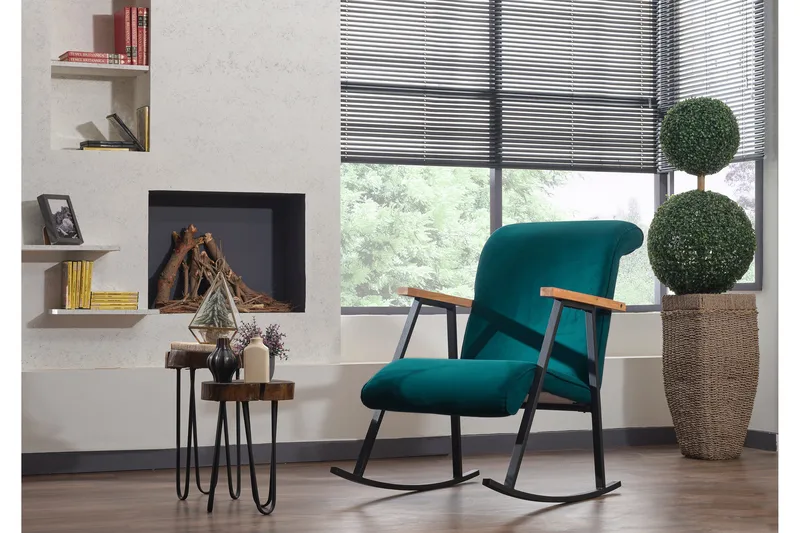 Elinore Gungstol - Blågrön - Möbler - Barnmöbler - Barnstol - Gungstol barn