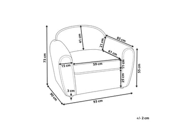Fåtölj Ellede - Beige - Möbler - Fåtölj & stolar - Fåtölj