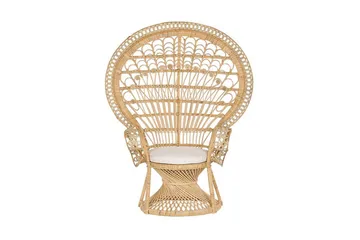 Emmanuelle Stol Påfågel - Rotting/Beige - Möbler - Fåtölj & stolar - Fåtölj