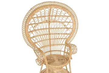 Emmanuelle Stol Påfågel - Rotting/Beige - Möbler - Fåtölj & stolar - Fåtölj