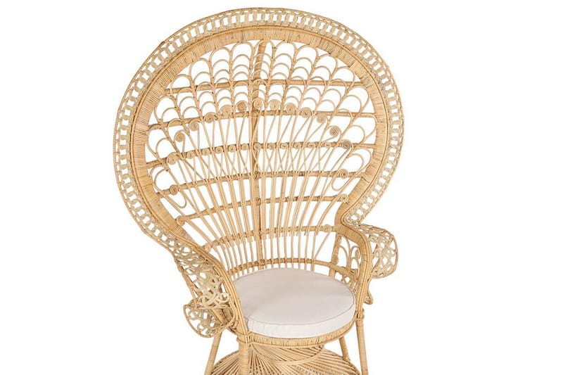 Emmanuelle Stol Påfågel - Rotting/Beige - Möbler - Fåtölj & stolar - Fåtölj