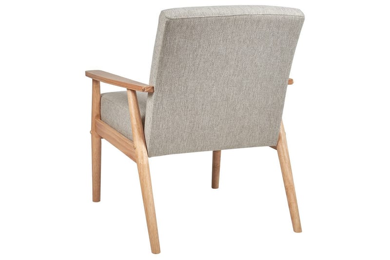 Fåtölj Esrum Grå/ljust trä, Polyester - Grå/ljust trä, Polyester - Möbler - Fåtölj & stolar - Fåtölj